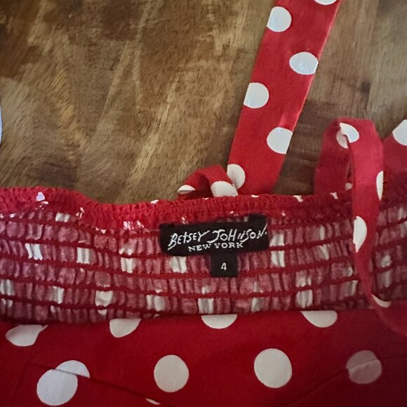 Vintage Betsey Johnson Halter Neck Polka Dot Dress - Picture 4 of 10